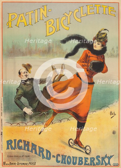 Patin-Bicyclette Richard-Choubersky, 1895.