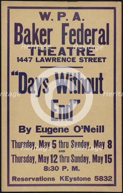 Days Without End, Denver, 1938. Creator: Unknown.