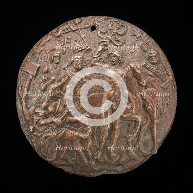 Phaedra and Hippolytus, second half 15th century. Creator: Master IO.FF..