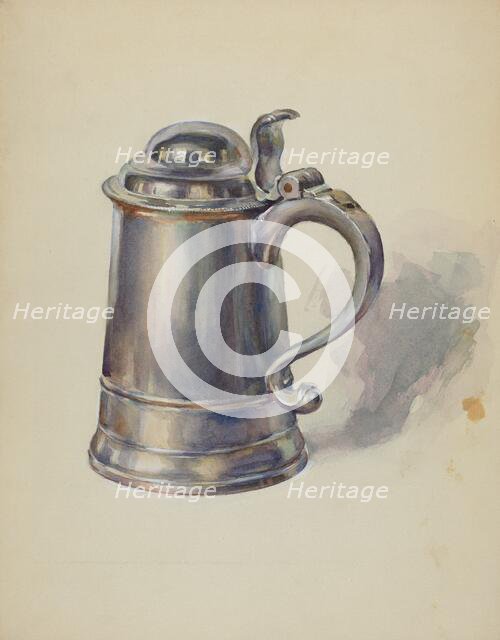 Pewter Tankard, c. 1936. Creator: John Dixon.