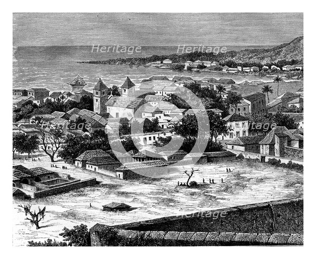 Sao Paulo, Luanda, Angola, 19th century. Artist: Alexandre de Bar