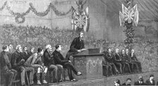 ''Lord Hartington addressing a Liberal Unionist meeting at Inverness', 1888. Creator: Unknown.