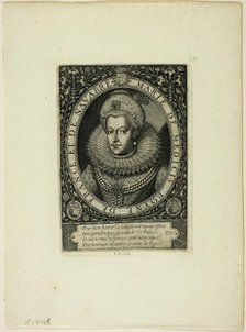 Marie de Médicis, Queen of France, Second Wife of Henry IV, n.d. Creator: Thomas de Leu.