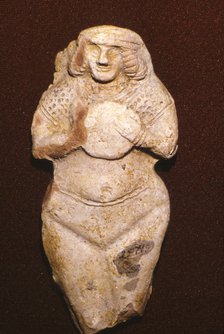 Terracotta Fertility goddess, Ishtar (Astarte), Old Babylonian, c2000 BC. Artist: Unknown.