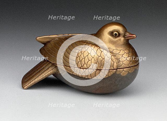 Pigeon-Shaped Box, 19th century. Creator: Unknown.