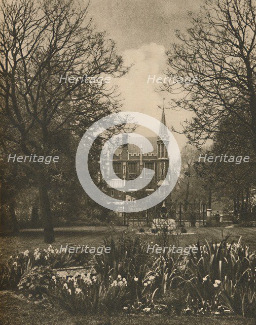 'Red Brick Library of Lincoln's Inn from New Square', c1935. Creator: King.