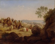 Pilgrims Before Jerusalem, 1831. Artist: Chernetsov, Nikanor Grigoryevich (1805-1879)