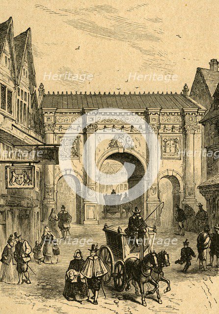 'The Old Wooden Temple Bar', (1897). Creator: Unknown.