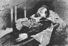 'The Death of King Ludwig II of Bavaria - The King Lying in State', 1886. Creator: Unknown.
