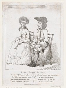 Dukes Place Lovers, February 21, 1797., February 21, 1797. Creator: Thomas Rowlandson.