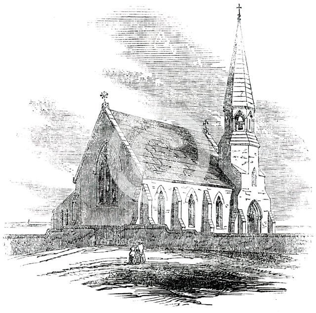 New Church, Rye Harbour, Sussex, 1850. Creator: Unknown.