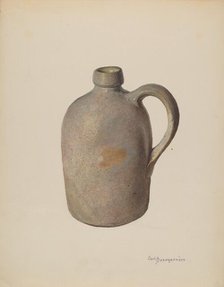 Stone Jug, c. 1940. Creator: Carl Buergerniss.