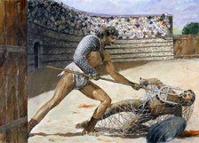 Roman Gladiators, c3rd century, (c1990-2010). Artist: Ivan Lapper.
