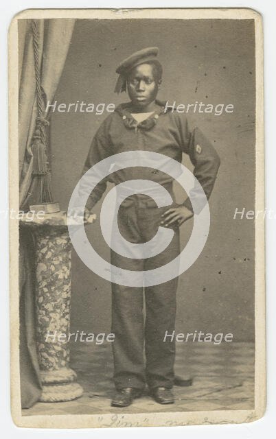 Carte-de-visite of a sailor named Jim, late 19th century. Creator: Unknown.