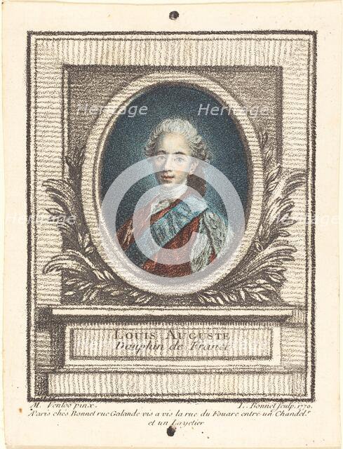 Louis-Auguste, Dauphin de France, 1770. Creator: Louis Marin Bonnet.