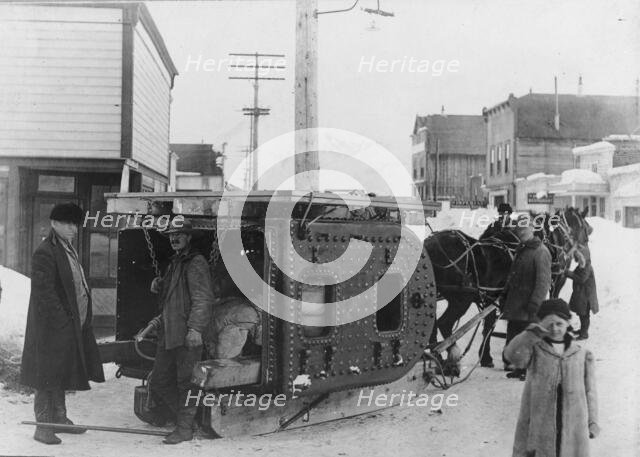 Firebox for first Copper River steamer, between c1900 and 1927. Creator: Hunt, Phinney S..