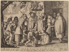 Procession of Feasting Lepers, 1608. Creator: Claes Jansz Visscher.