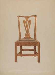 Chair, c. 1938. Creator: Michael Riccitelli.