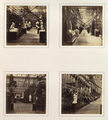 [Court of French and Italian Sculpture; Avenue in Front of Fine Arts Courts; View into..., ca. 1859. Creator: Attributed to Philip Henry Delamotte.