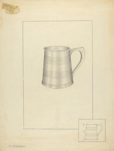 Silver Mug, 1935/1942. Creator: Vincent Carano.