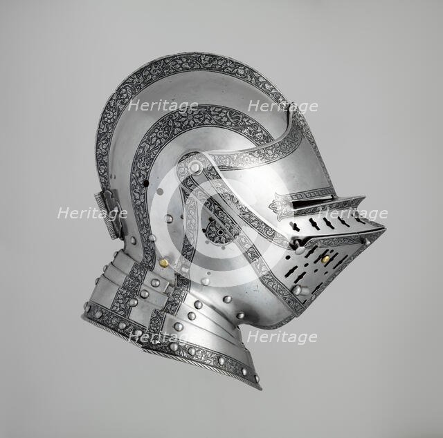 Close Helmet, German, Landshut, ca. 1560. Creator: Wolfgang Grosschedel.