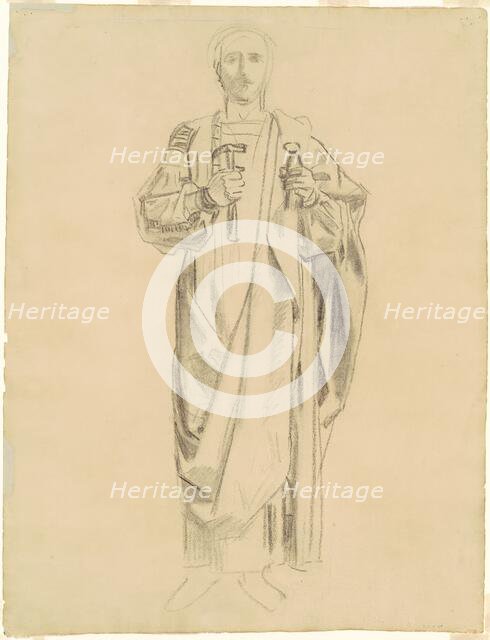 Study for "Dogma of the Redemption: Frieze of Angels" [recto], 1895-1903. Creator: John Singer Sargent.