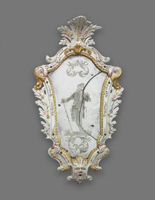 Mirror: Courtier, Italy, 1740/60. Creator: Unknown.