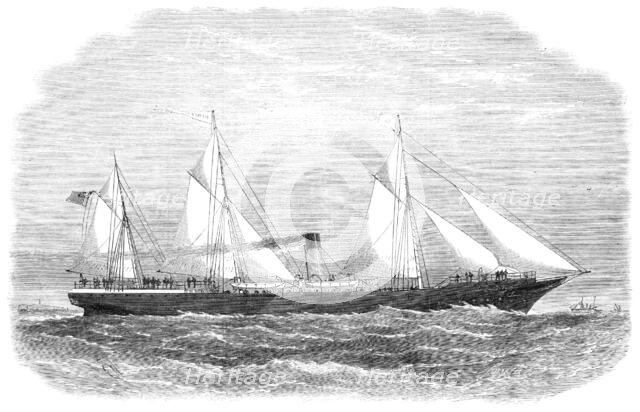 The Dundee screw steamship Hibernia, 1865. Creator: Smyth.