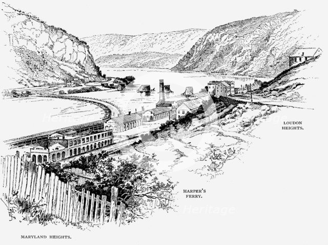 Harper's Ferry, West Virginia, c1870. Artist: Unknown