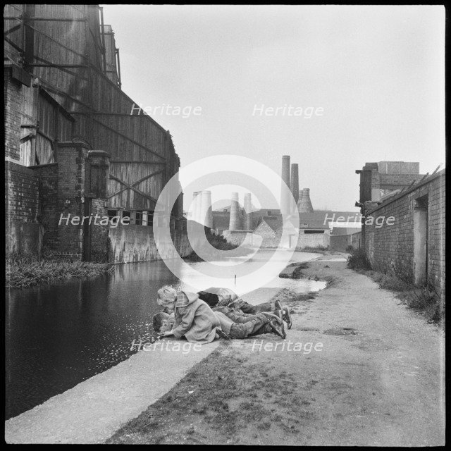 Caldon Canal, Joiner's Square, Hanley, Stoke-on-Trent, Staffordshire, 1965-1968. Creator: Eileen Deste.