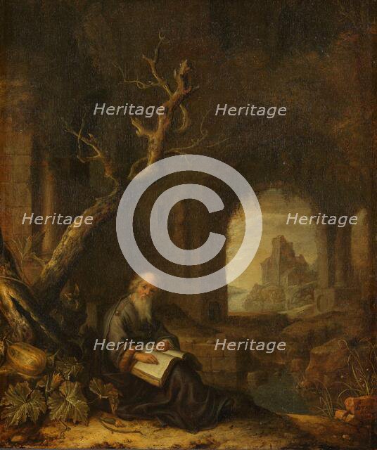 A Hermit in a Ruin, 1650-1668. Creator: Jan Adriaensz. van Staveren.