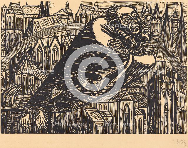 The Cathedrals, 1920. Creator: Ernst Barlach.