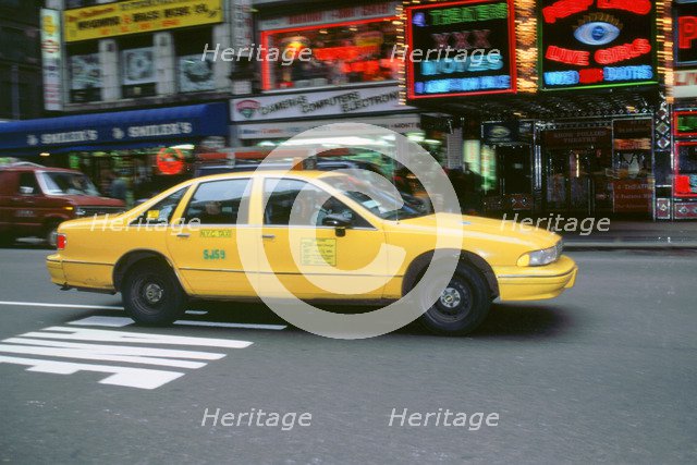 New York City taxi cab 1995. Artist: Unknown.