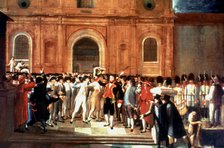 Declaration of Independence of Venezuela on April 19, 1810.