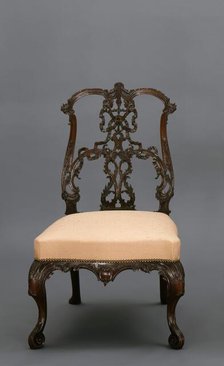 Side chair (from a set of 8), about 1755-1765. Creator: Thomas Chippendale.