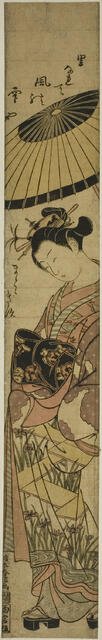 Courtesan on Parade, c. 1763. Creator: Suzuki Harunobu.