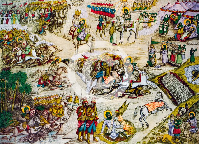 The Battle of Karbala. Artist: Anonymous  