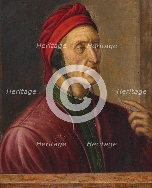 Portrait of Dante Alighieri (1265-1321), 16th century. Creator: Pontormo (1494-1557).
