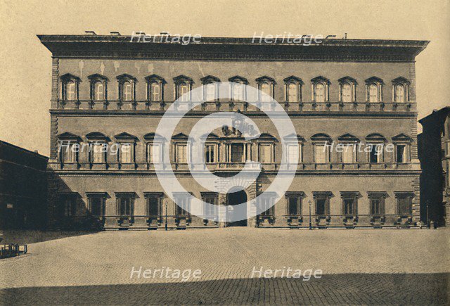 'Roma - Farnese Palace', 1910. Artist: Unknown.
