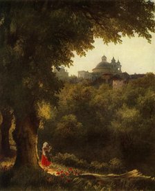 'View of Arricio near Rome', 1830s, (1965). Creator: Mikhail Lebedev.