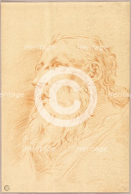 Head of Bearded Man, n.d. Creator: Unknown.