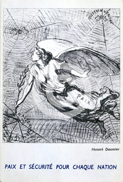 'Peace and Security for Each Nation'. Artist: Honoré Daumier