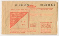 'Motor Fuel Ration Book', c1973. Artist: Unknown.