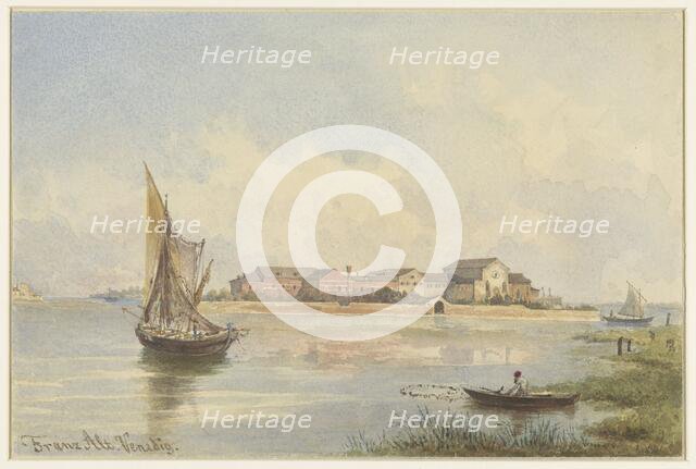 View of the Lagoon in Venice, 1831-1914. Creator: Franz Alt.