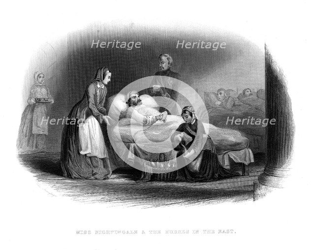 'Miss Nightingale and the Military in the East', c1860. Artist: Unknown
