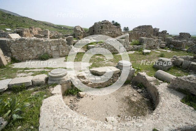 A house near the market in Bulla Regia, Tunisia. Artist: Samuel Magal