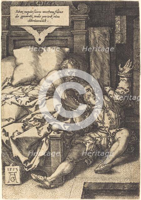 The Severe Father, 1553. Creator: Heinrich Aldegrever.