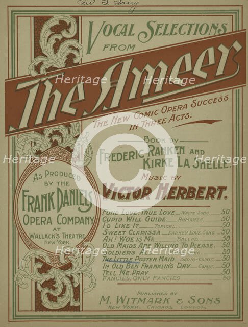 The little poster maid, c1899. Creator: Frederic Ranken.