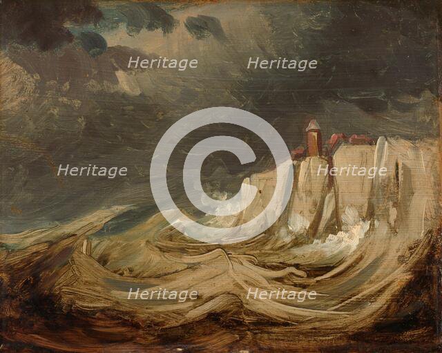 Storms on the Coast, 1830-1860. Creator: Johannes Tavenraat.