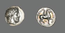 Tetradrachm (Coin) Depicting the God Zeus, Reign of Phillip II (359-336 BCE). Creator: Unknown.